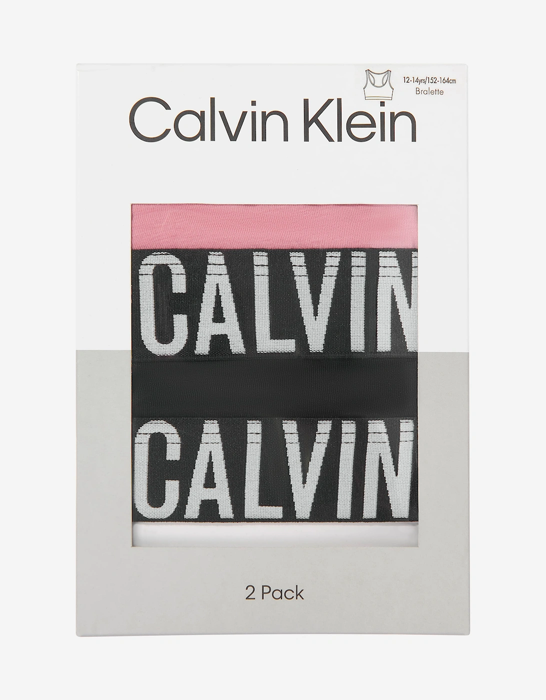 Calvin Klein Girls 2 Pack Bralette Set in Pink