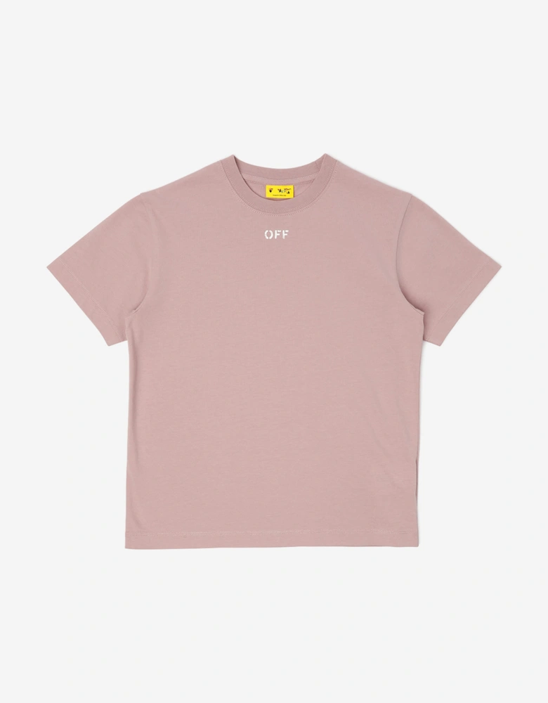 Off-White Girls Off Stamp 2 Pack T-Shirt Set in Pink