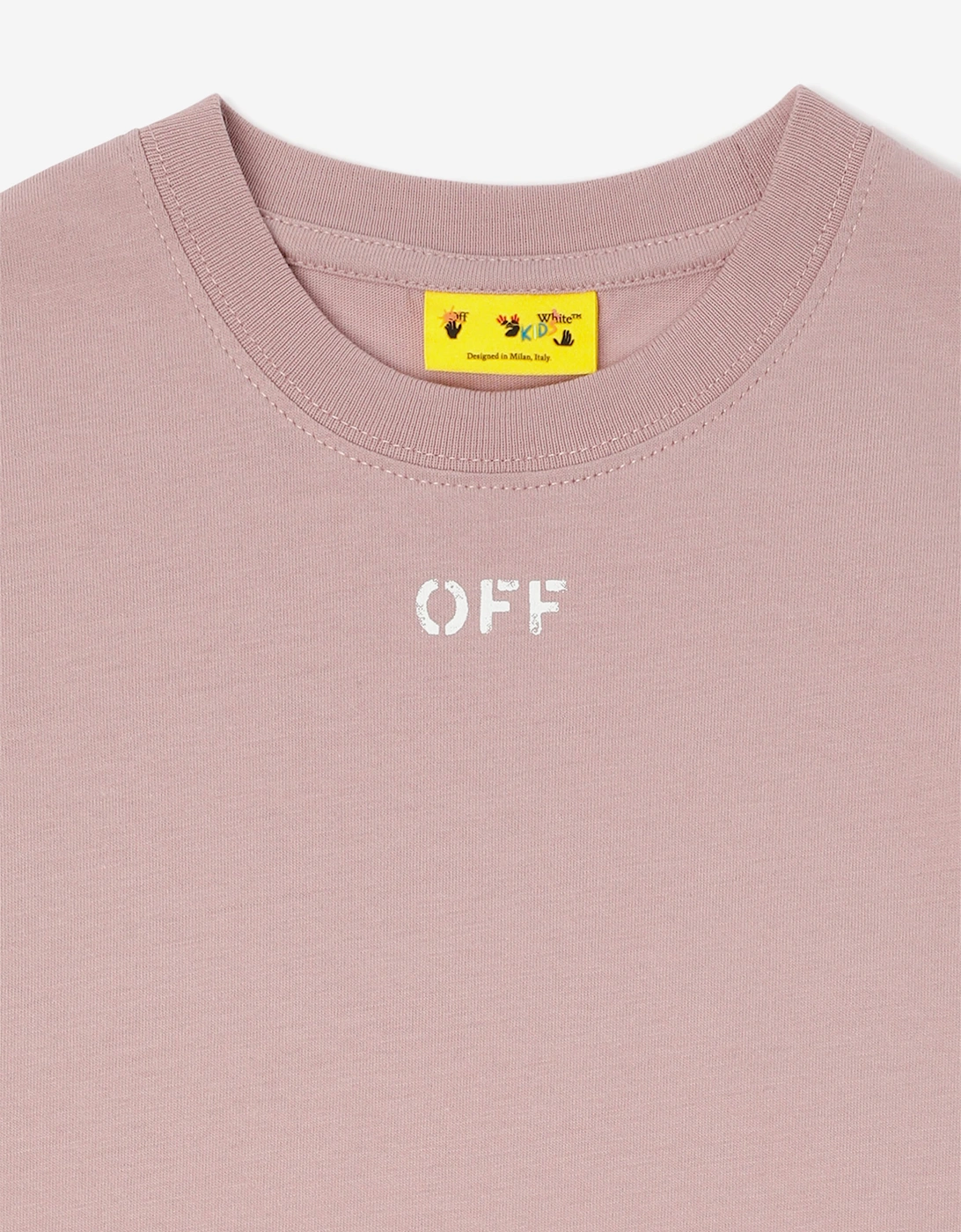Off-White Girls Off Stamp 2 Pack T-Shirt Set in Pink
