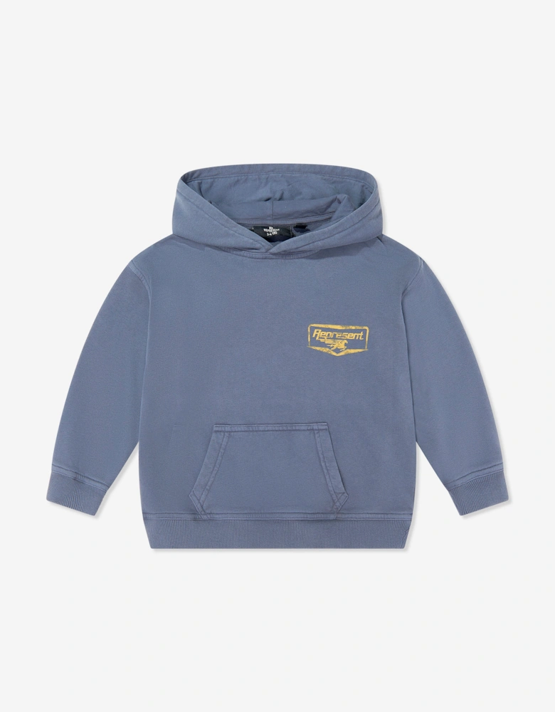 REPRESENT Kids Mini Nothing Faster Hoodie in Blue