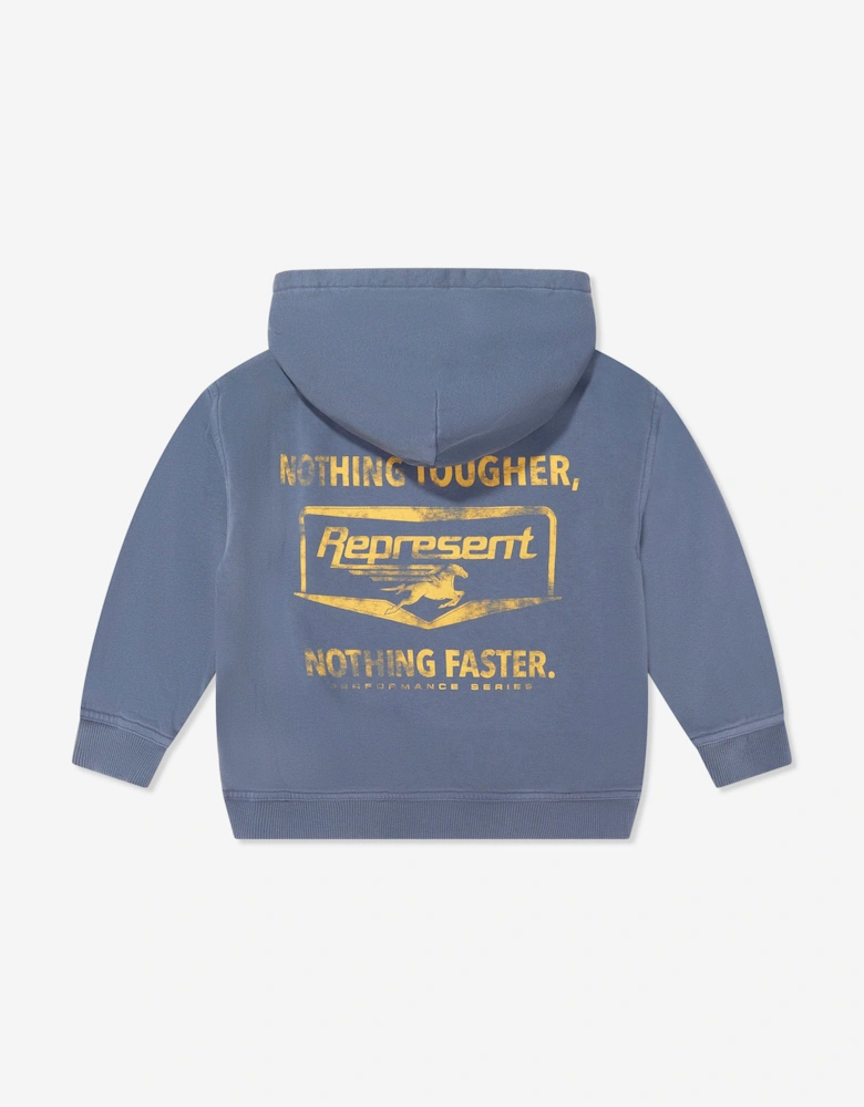 REPRESENT Kids Mini Nothing Faster Hoodie in Blue