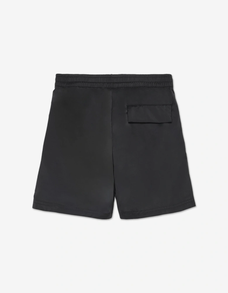 Palm Angels Boys Overlogo Swim Shorts in Black