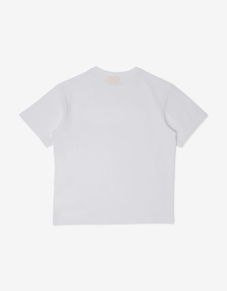Off-White Girls Big Bookish Shadow T-Shirt in White