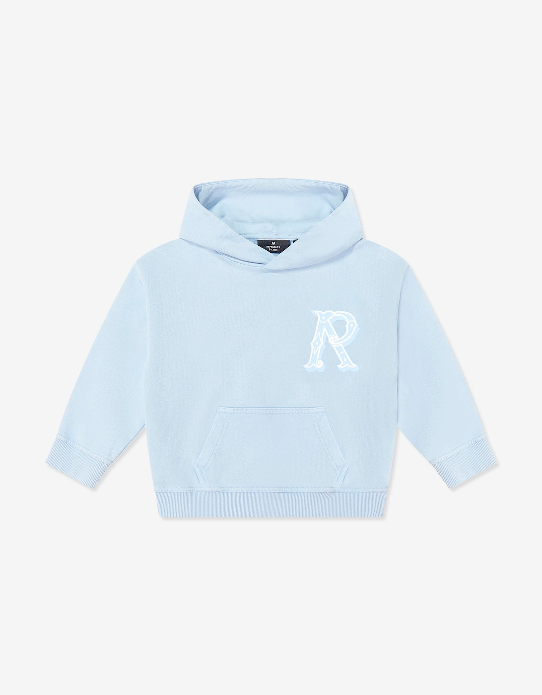 REPRESENT Kids Mini Western Initial Hoodie in Blue, 5 of 4