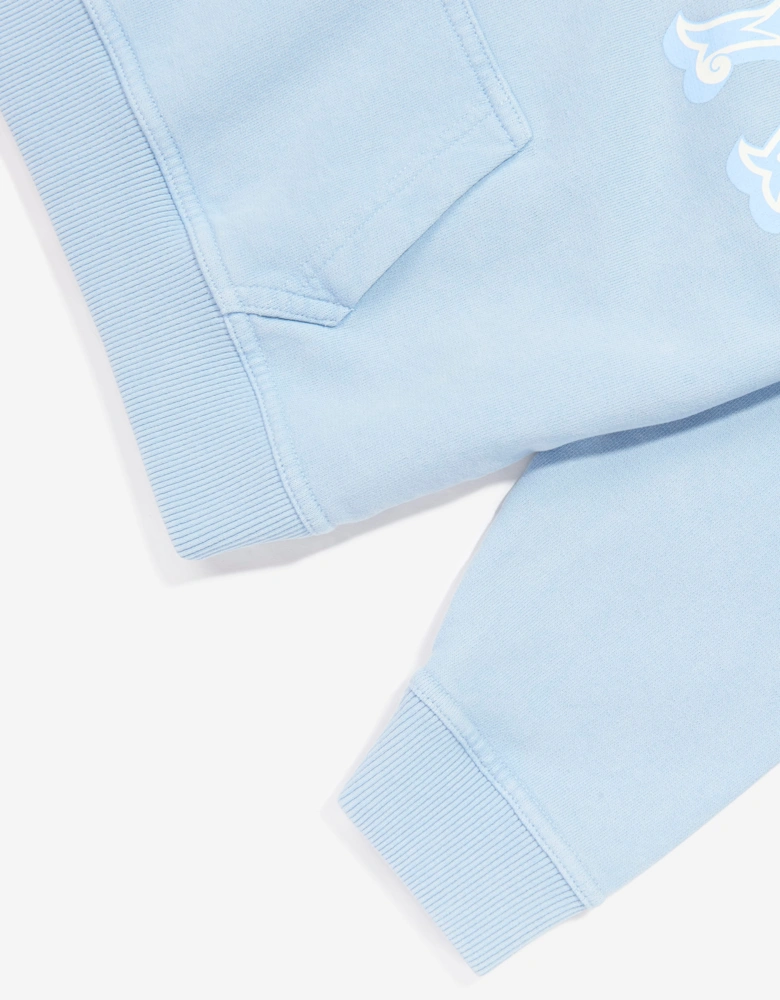 REPRESENT Kids Mini Western Initial Hoodie in Blue
