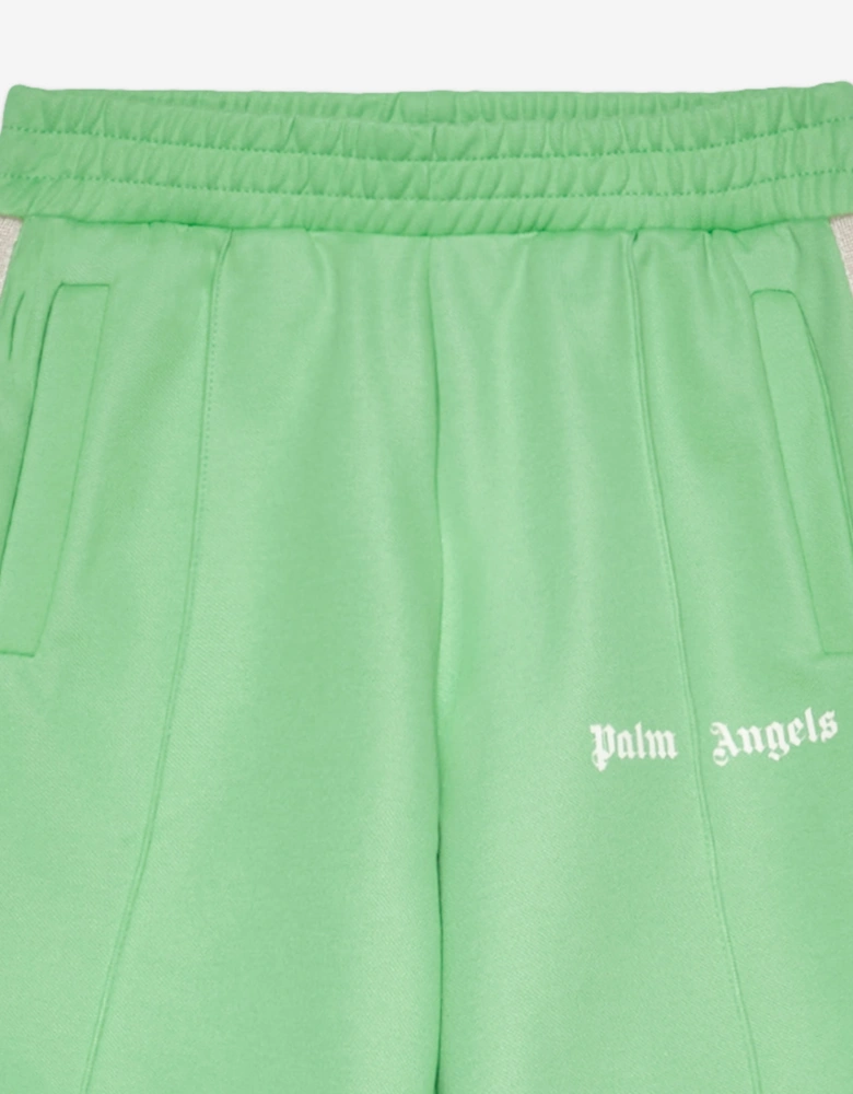 Palm Angels Boys Track Shorts in Green