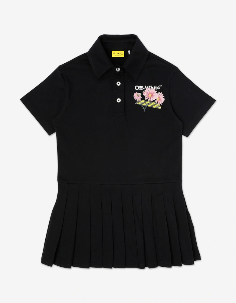 Off-White Girls Daisy Tape Dress in Black