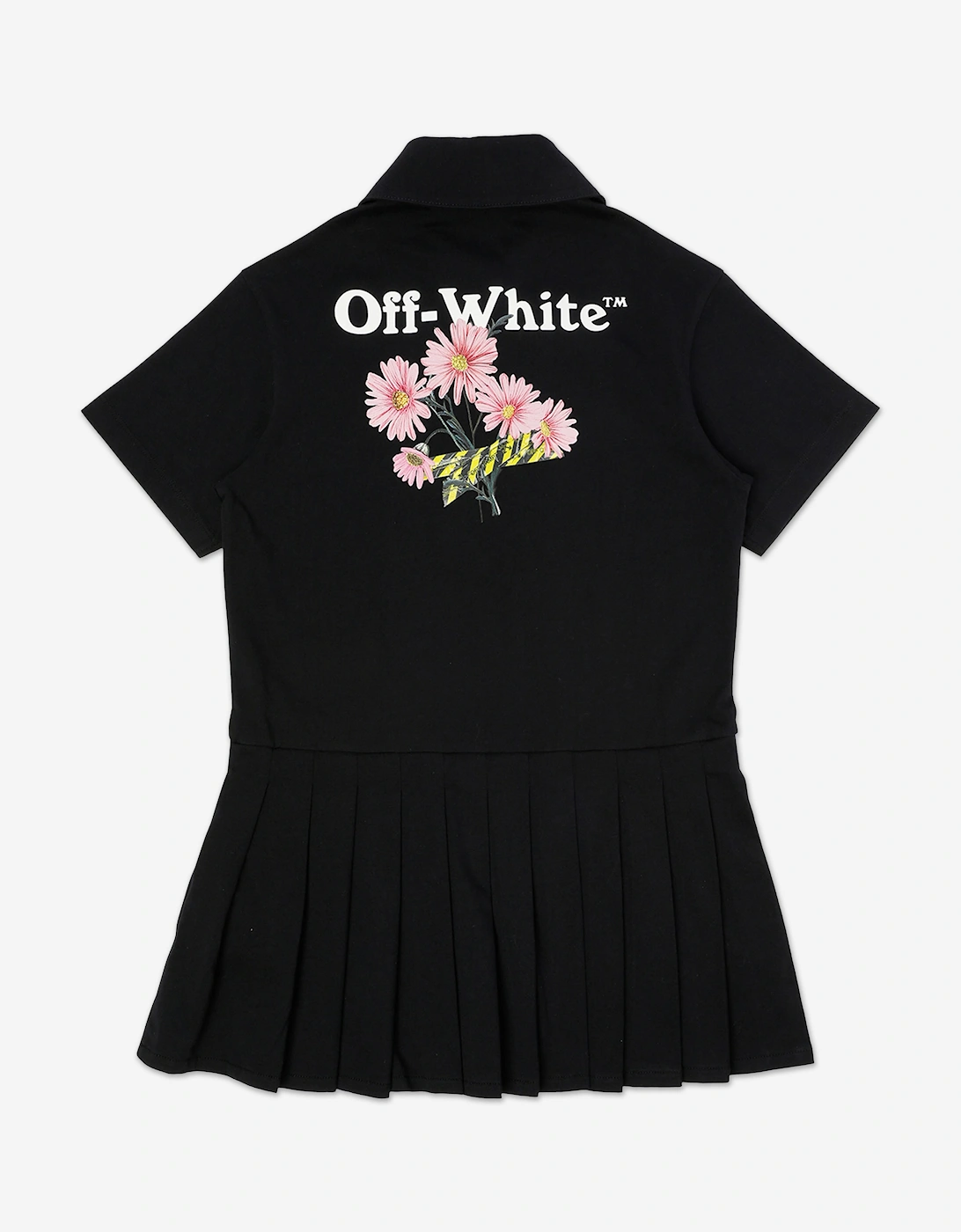 Off-White Girls Daisy Tape Dress in Black