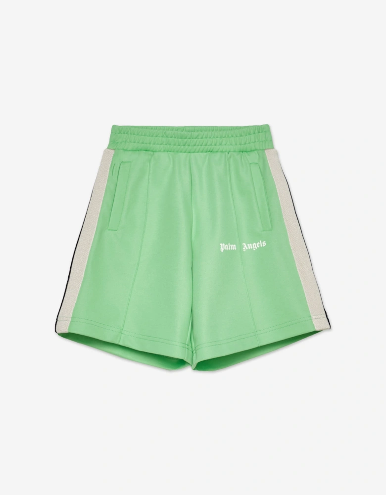 Palm Angels Boys Track Shorts in Green