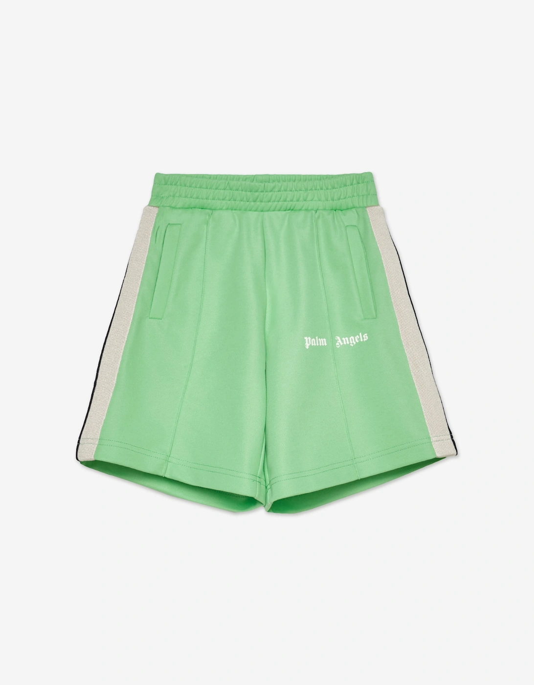 Palm Angels Boys Track Shorts in Green
