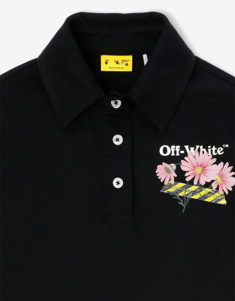 Off-White Girls Daisy Tape Dress in Black