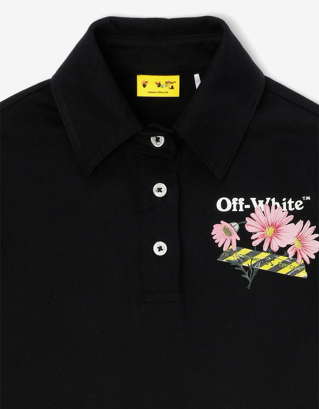 Off-White Girls Daisy Tape Dress in Black