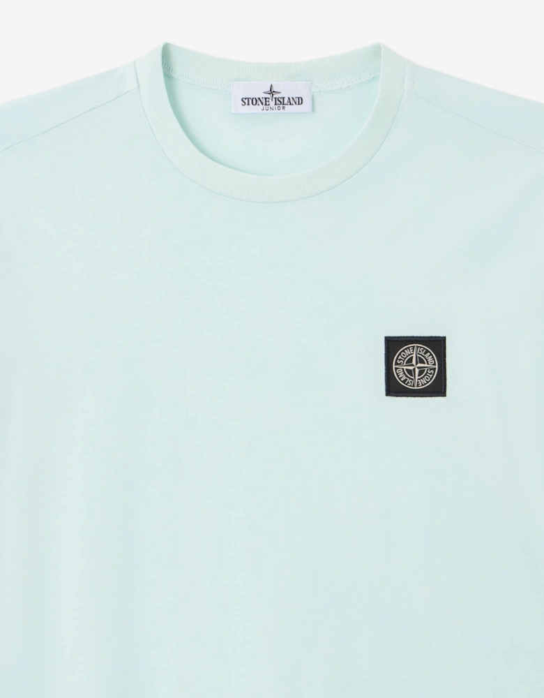 Stone Island Boys Compass Logo Patch T-Shirt in Blue