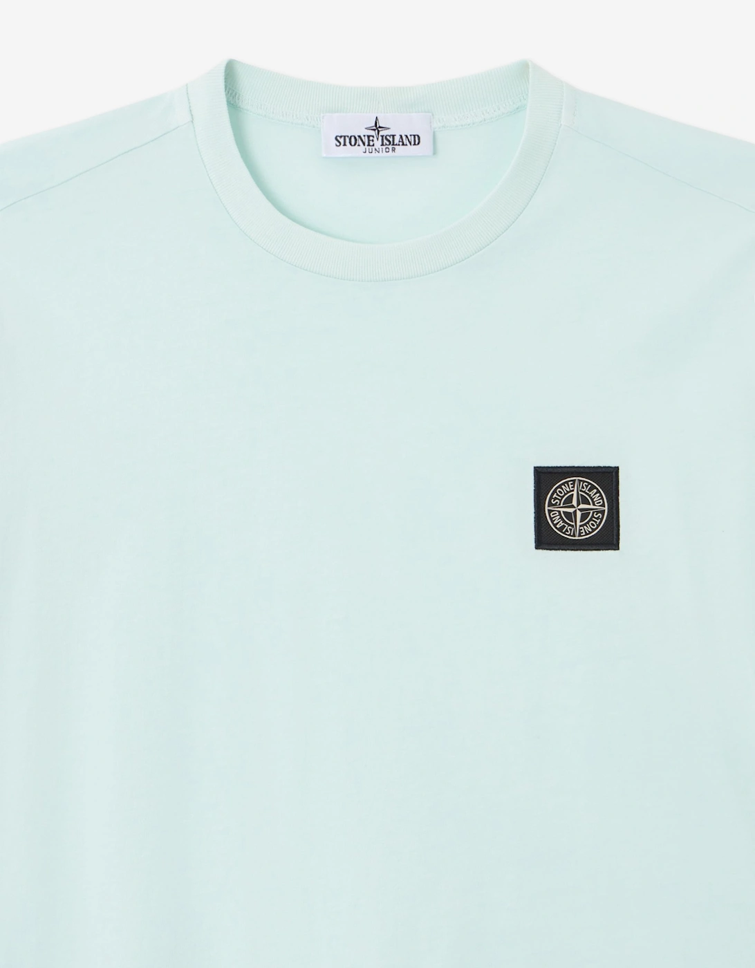 Stone Island Boys Compass Logo Patch T-Shirt in Blue