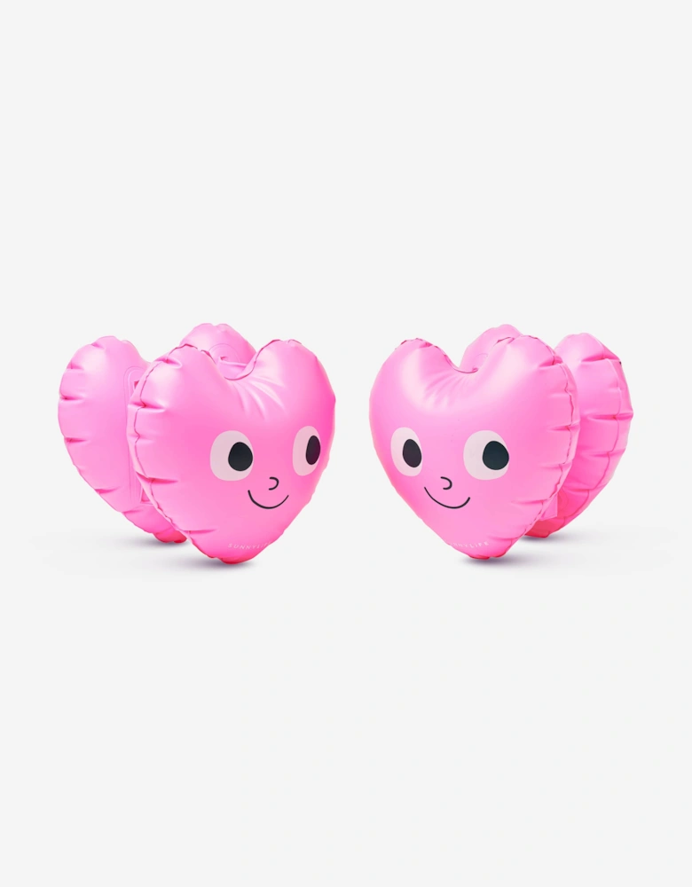 Sunnylife Girls Poppy The Peach Inflatable Arm Bands in Pink (18.5cm)