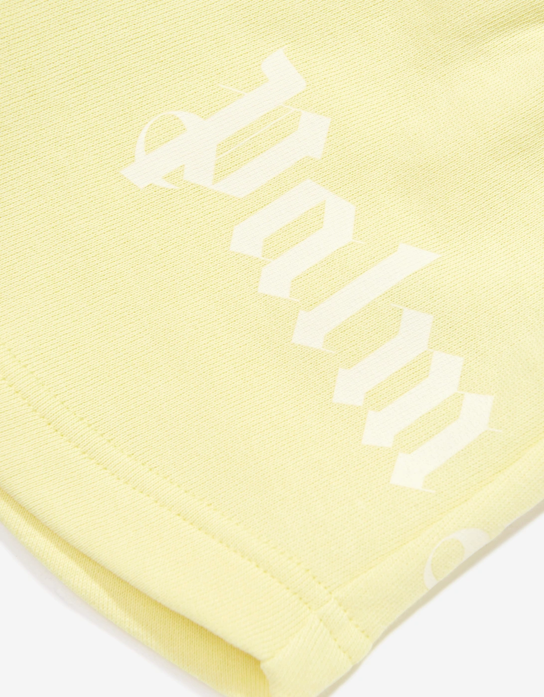 Palm Angels Girls Overlogo Sweat Shorts in Yellow