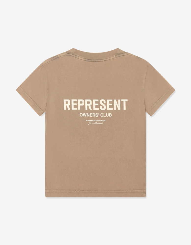 REPRESENT Kids Mini Owners Club T-Shirt in Brown