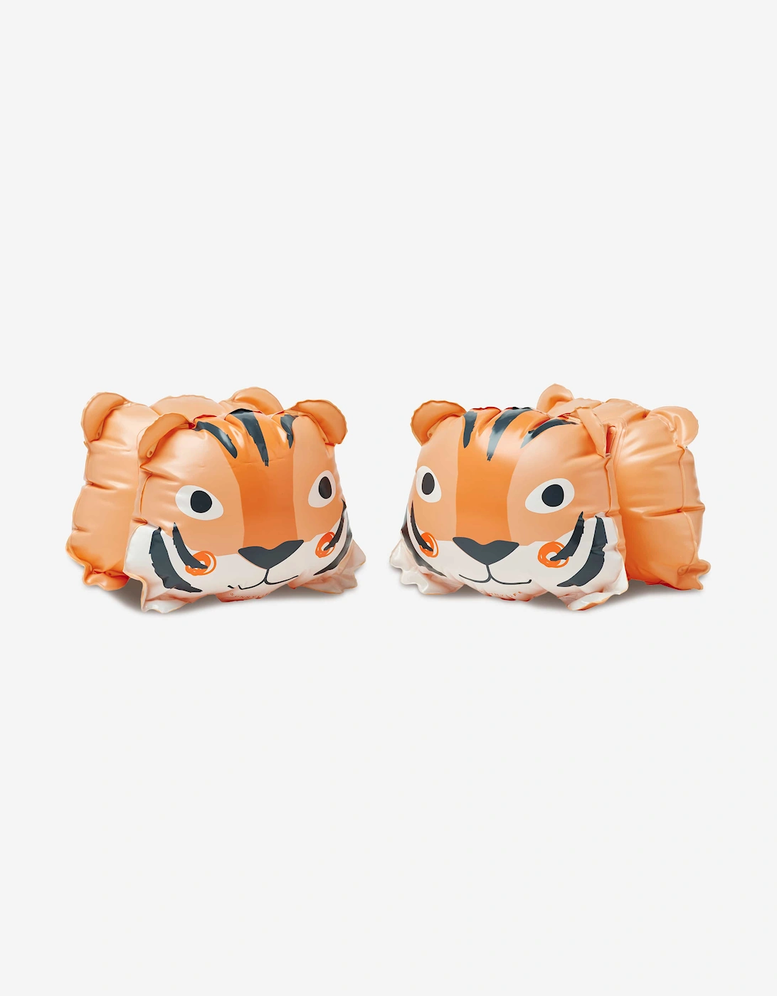 Sunnylife Unisex Orange Tino The Tiger Inflatable Arm Bands In (18.5Cm) - Size: One Size, Kids