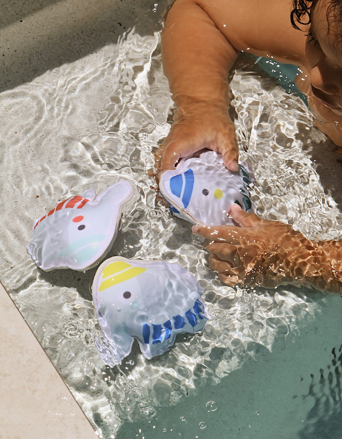 Sunnylife Kids Eli The Elephant Set Of 3 Dive Buddies in Grey (11cm)