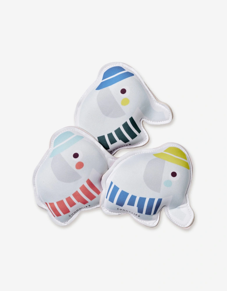 Sunnylife Kids Eli The Elephant Set Of 3 Dive Buddies in Grey (11cm)