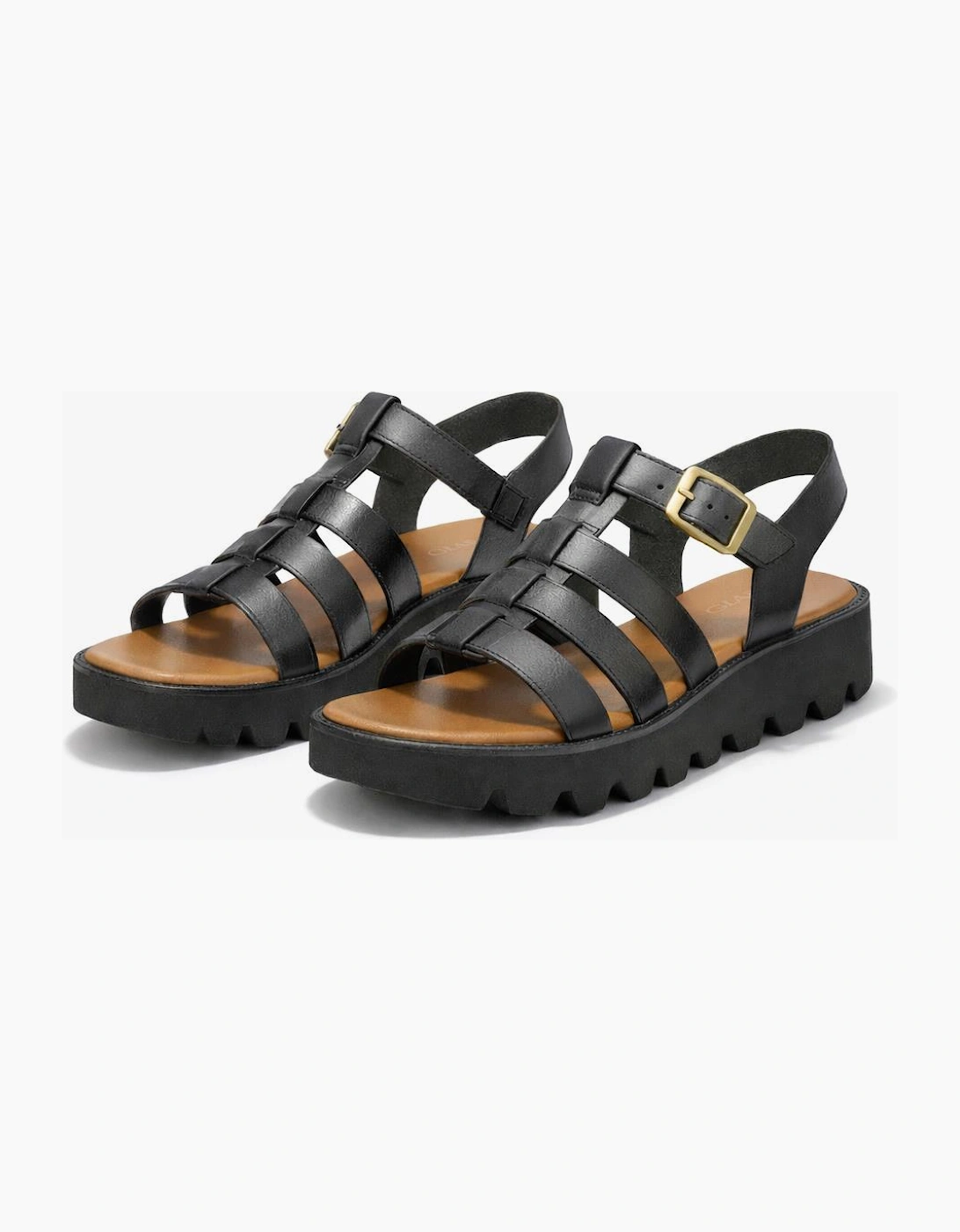 Cipriata AZIA Womens T-strap Sandals Black