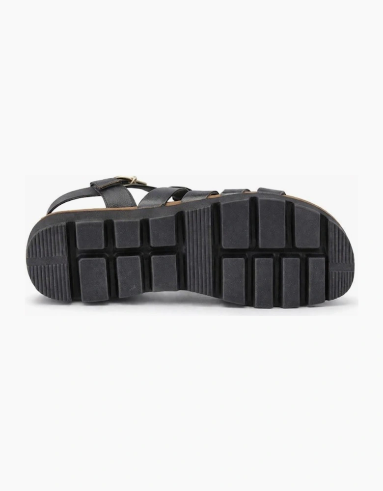Cipriata AZIA Womens T-strap Sandals Black