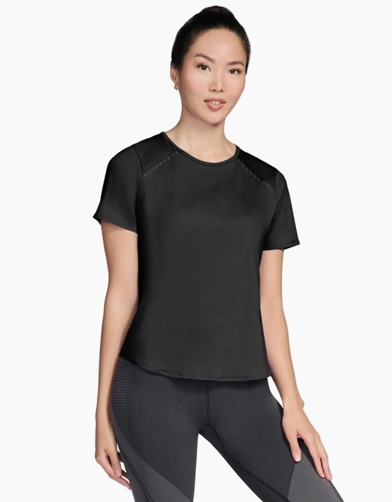 Skechers Stride Performance Tee Women's Black Activewear T-Shirts