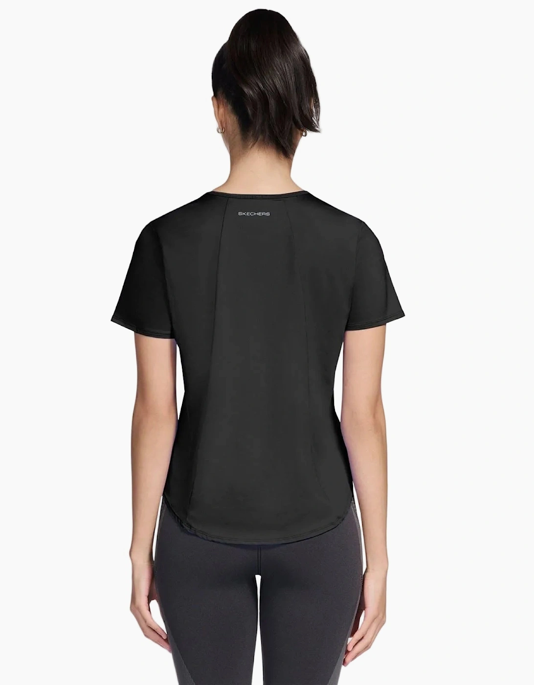 Skechers Stride Performance Tee Women's Black Activewear T-Shirts