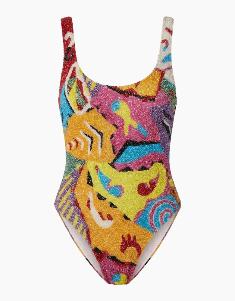 Boston Beaded Swimsuit Multi Colour