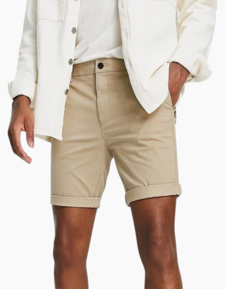 TOPMAN Mens Slim Chino Shorts 2Pack Casual Pant