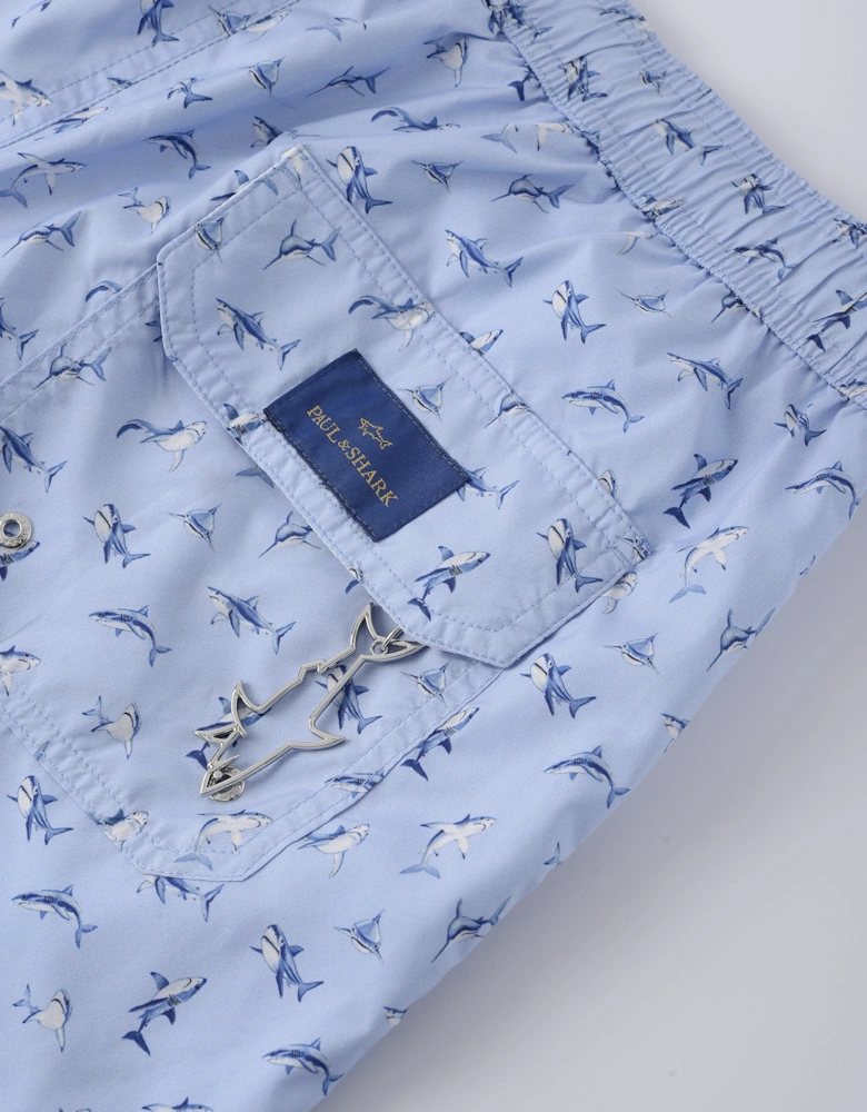 Portofino All-Over Shark Swimshorts Blue