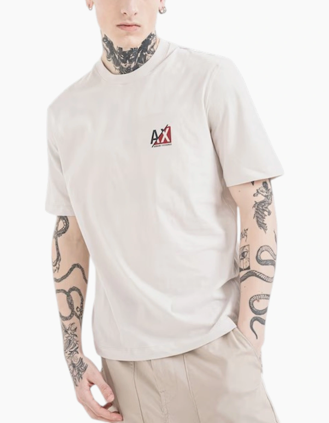 Armani Exchange Mens T-Shirts Milano Basic AX Print Tee