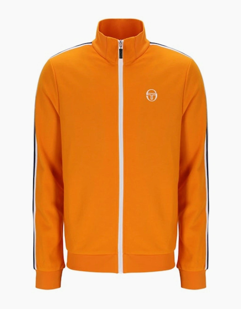 Sergio Tacchini Franco Track Top Jacket Orange Pepper/White