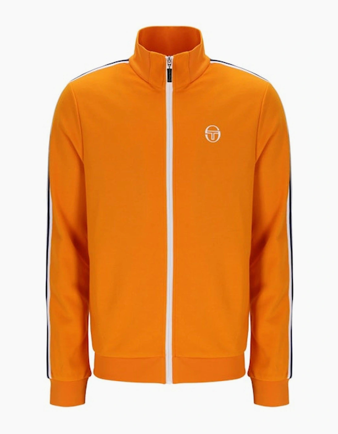 Sergio Tacchini Franco Track Top Jacket Orange Pepper/White