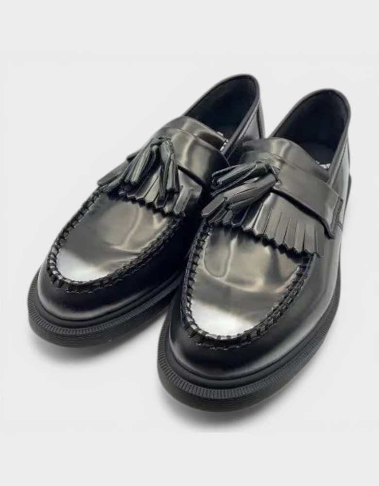 Adrian Tassel Arcadia Leather Loafers Black