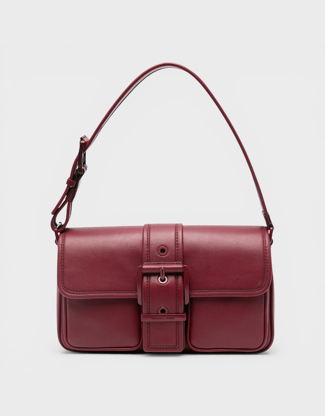 Colby Leather Shoulder Bag Dark Cherry