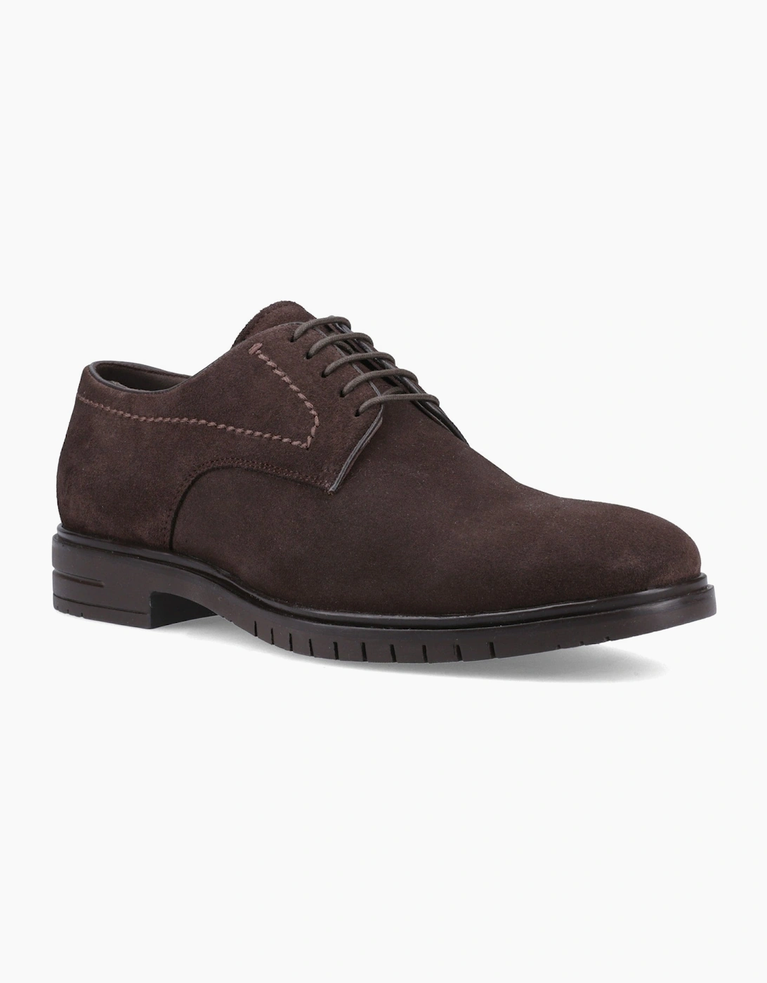 Hush Puppies STERLING SUEDE SHOE Mens Loafer Shoes Chocolate