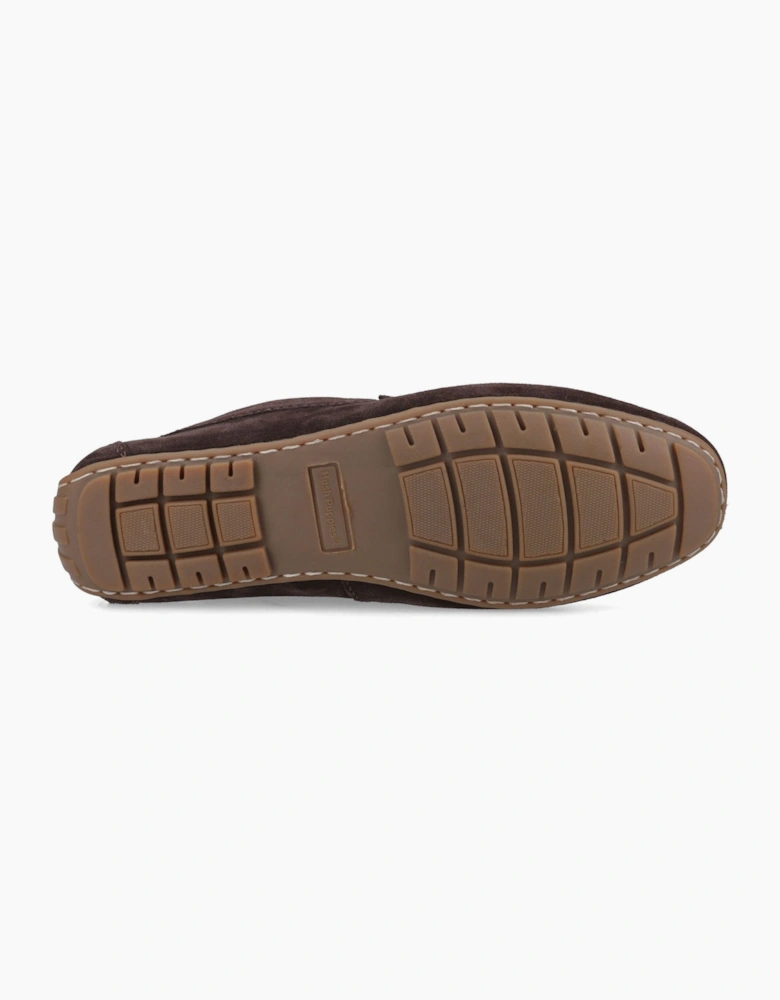 Hush Puppies RALPH SUEDE Mens Loafer Shoes Brown