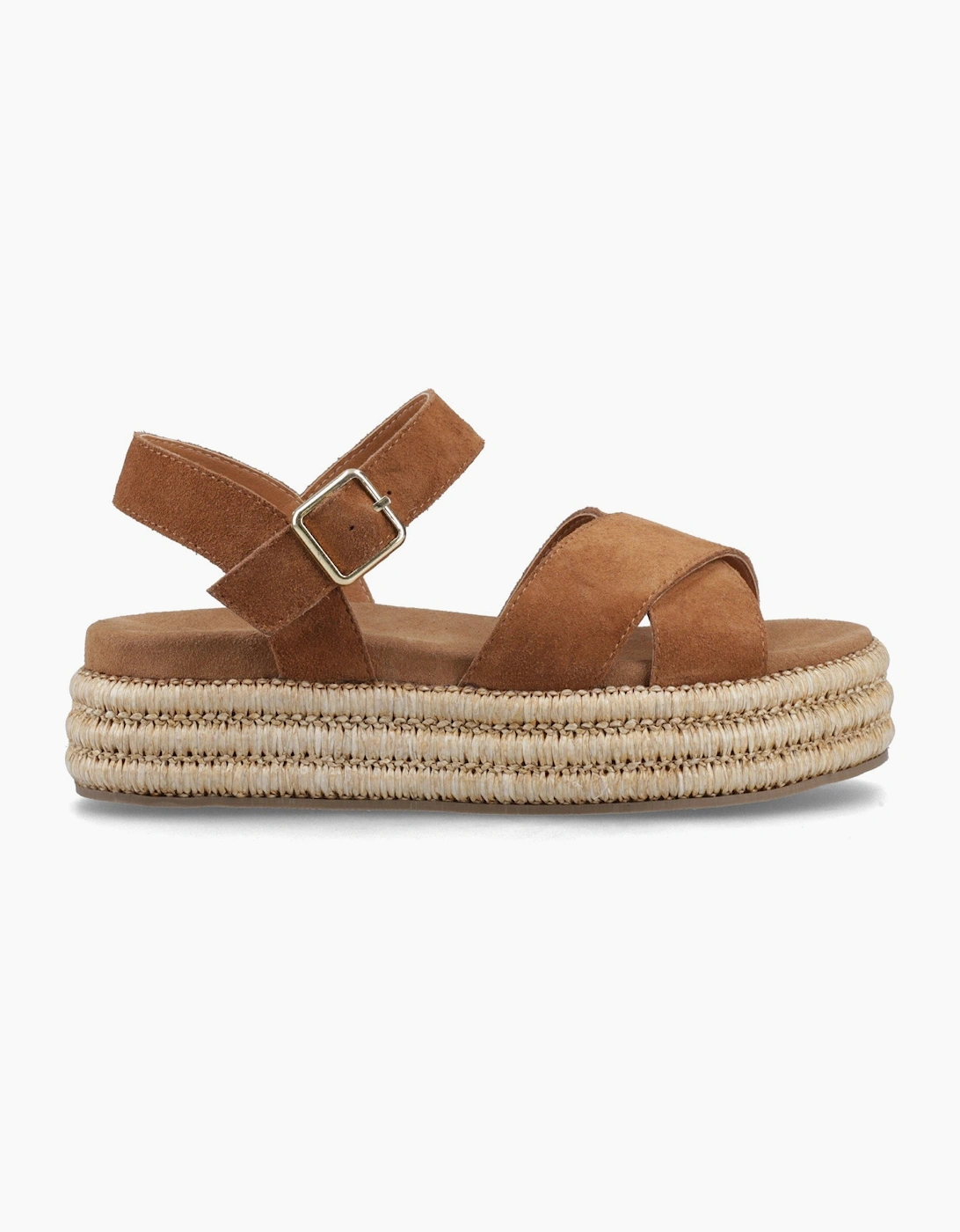Hush Puppies ROSA RAFIA SANDAL Womens Ankle Strap Sandals Tan