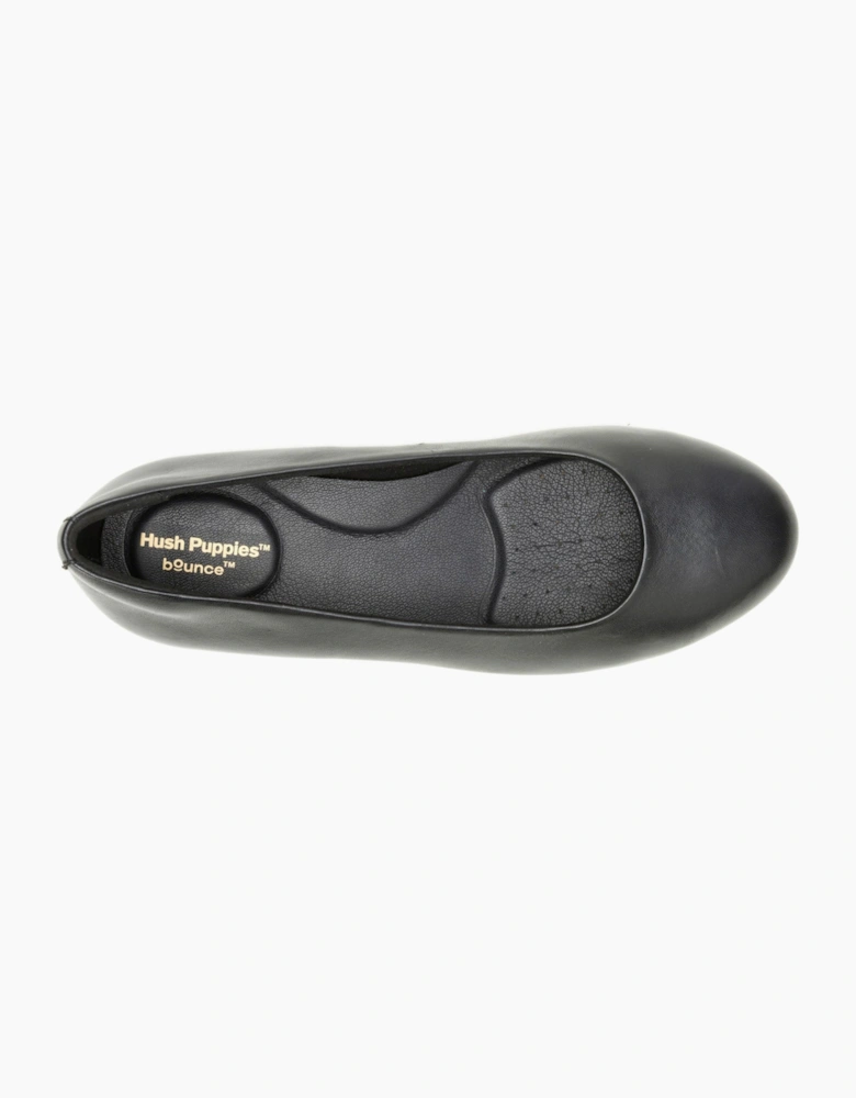 Hush Puppies ALICE FLAT BALLERINA Womens Ballerina Shoes Black