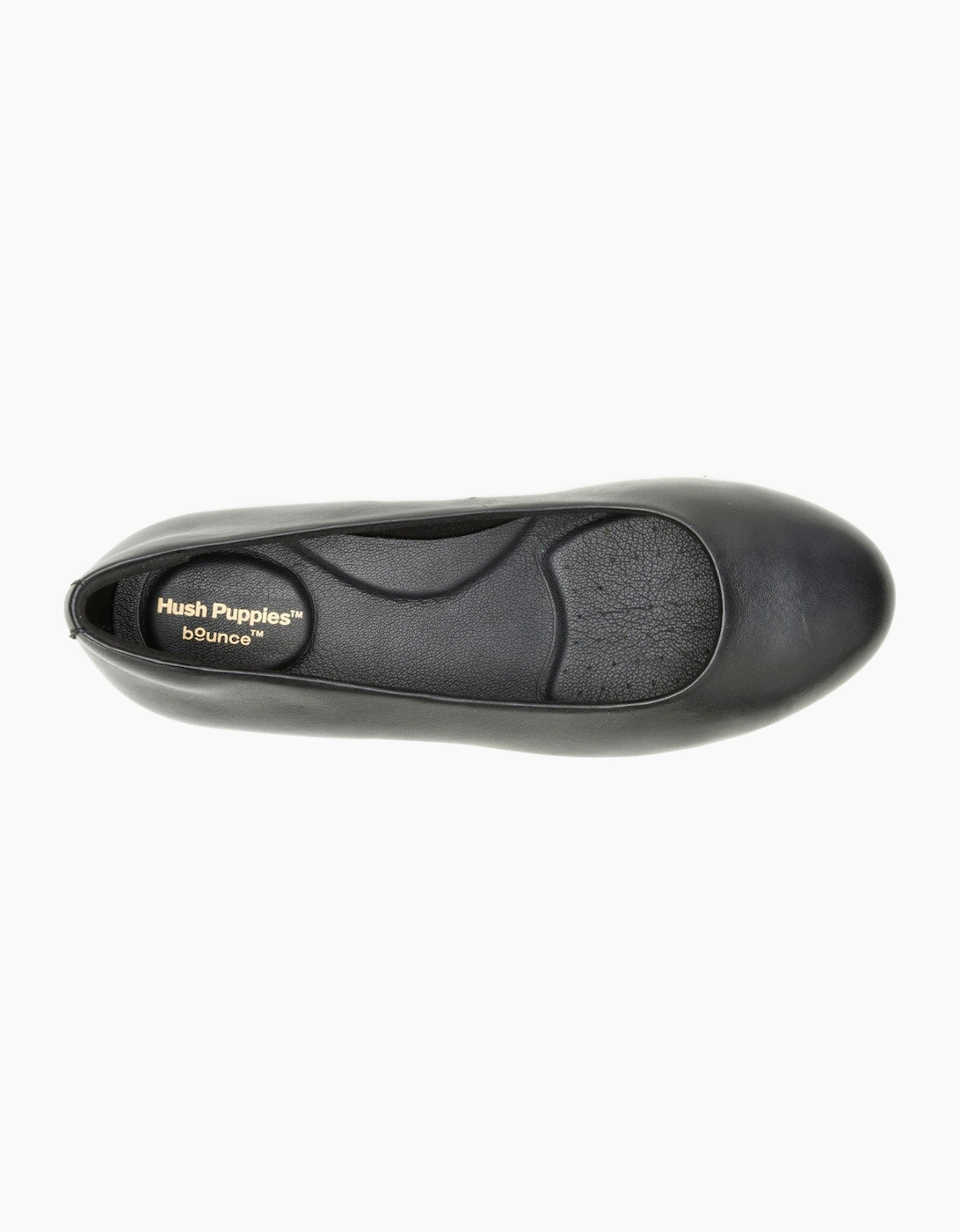 Hush Puppies ALICE FLAT BALLERINA Womens Ballerina Shoes Black