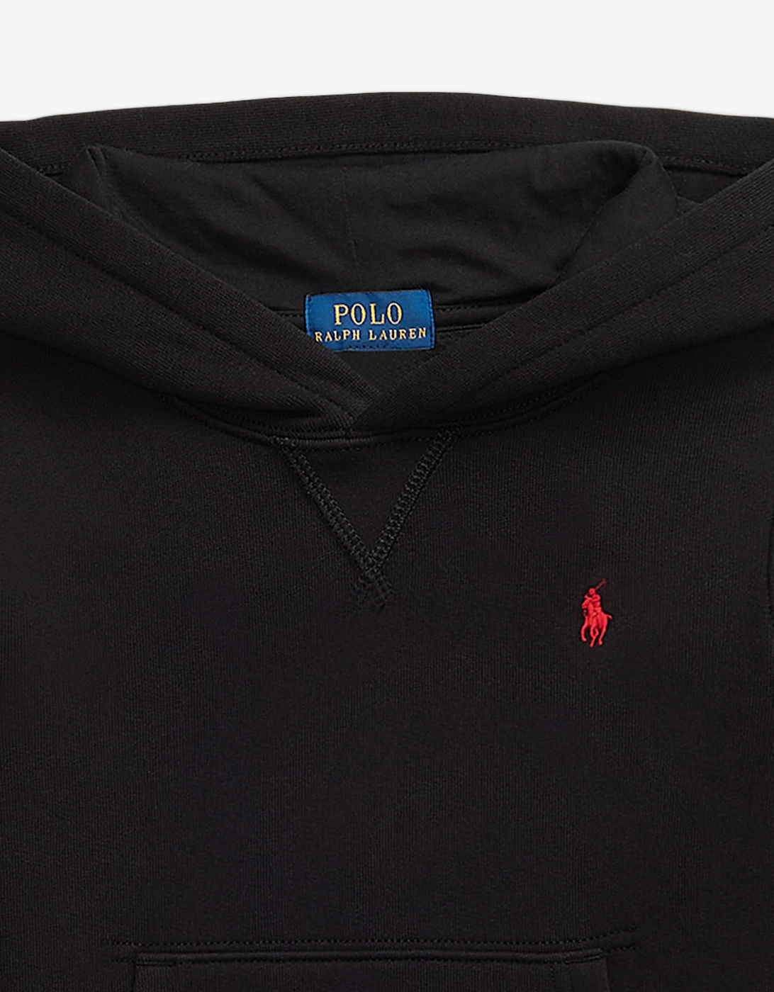 Ralph Lauren Boys Logo Hoodie in Black