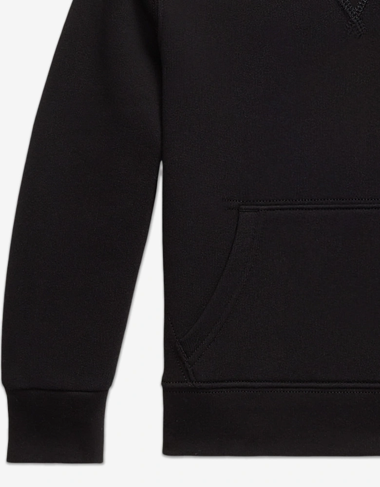 Ralph Lauren Boys Logo Hoodie in Black