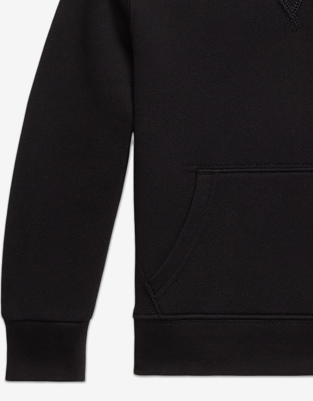 Ralph Lauren Boys Logo Hoodie in Black