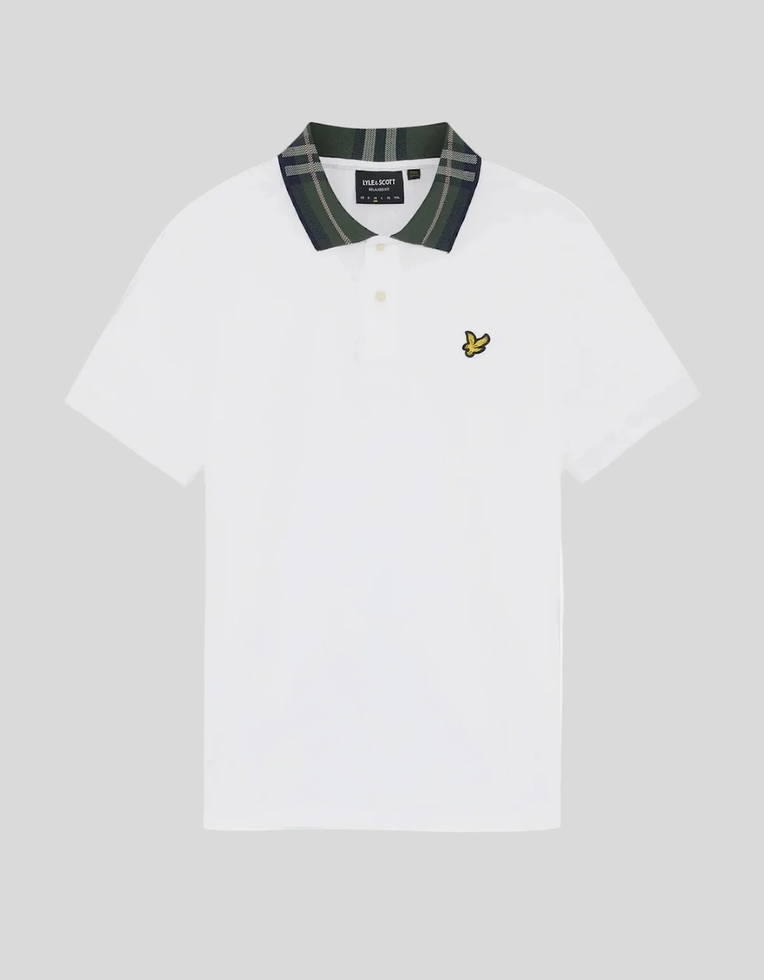 Lyle & Scott Tartan Collar Polo Shirt - White, 6 of 5