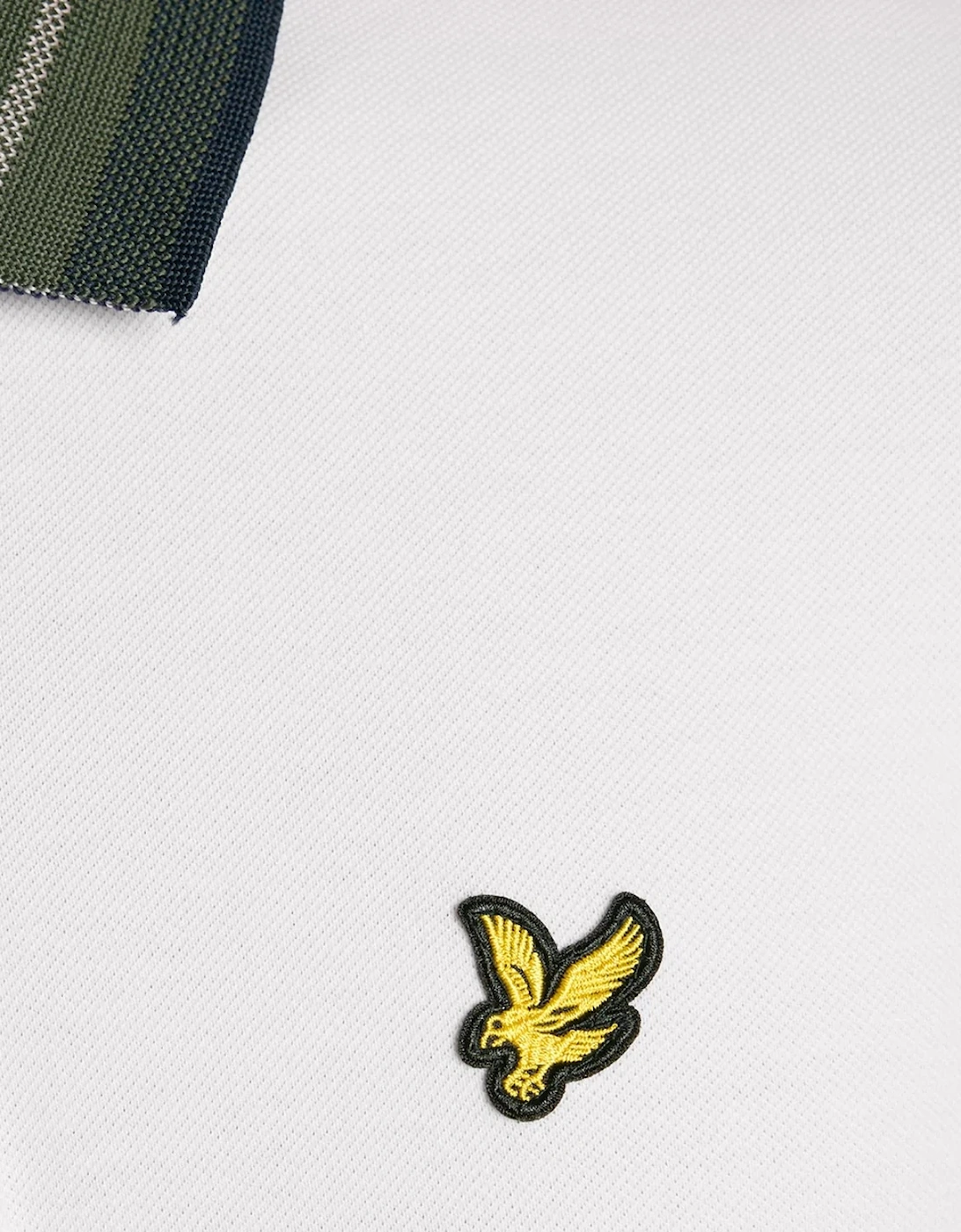 Lyle & Scott Tartan Collar Polo Shirt - White