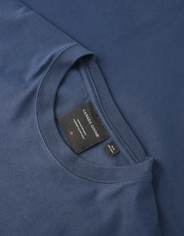 Vantage T-Shirt Embroidery Logo Blue