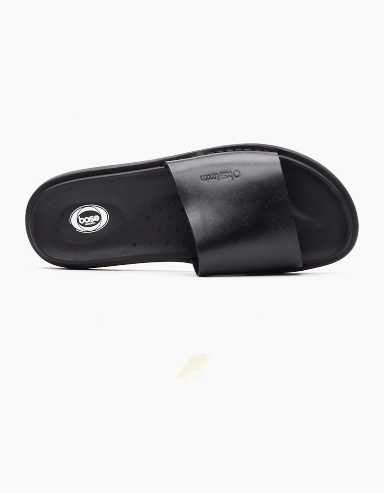 Base London ALBANY Mens Sliders Black
