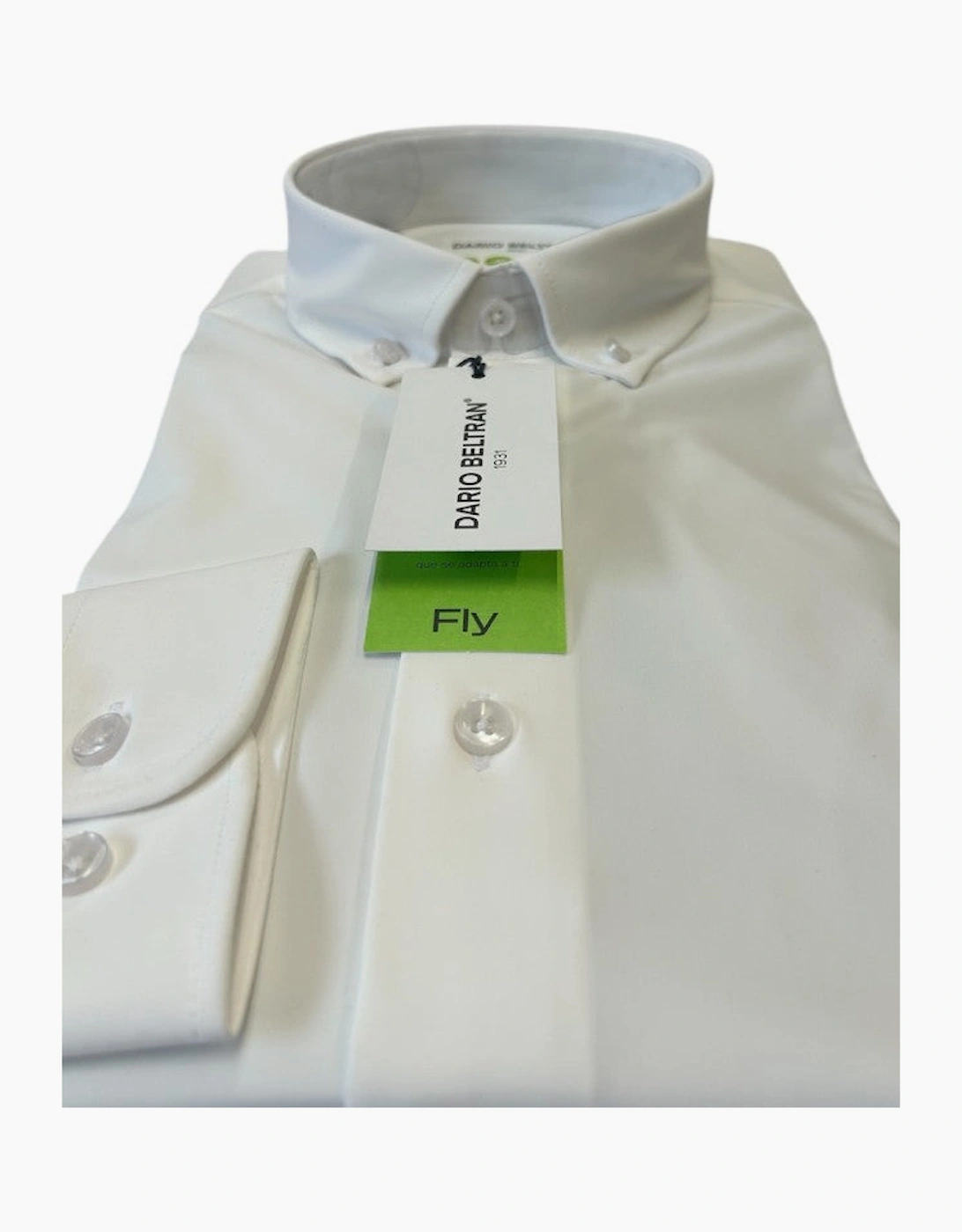 Dario Beltran - Amule Anti-Wrinkle Super Stretch Shirt - White