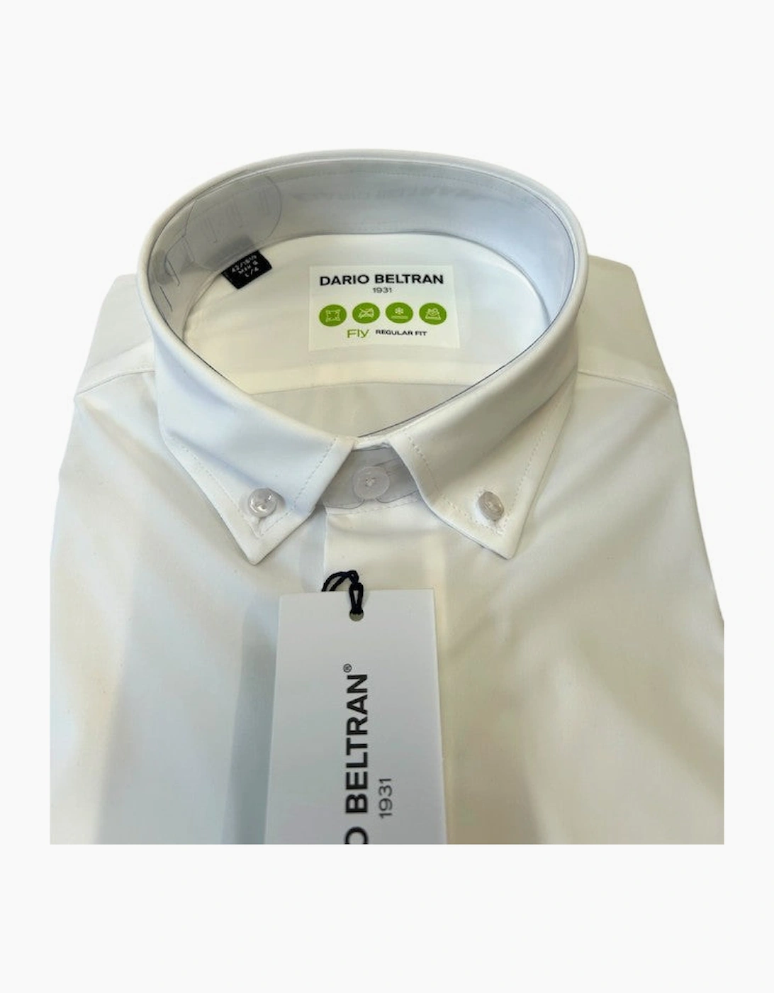 Dario Beltran - Amule Anti-Wrinkle Super Stretch Shirt - White